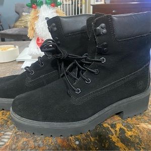 Timberland Women’s Black Suede Boots 9